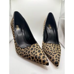 Michael Kors Amara Pumps Urban Print Cheetah HRCLF Leather Sz 9M